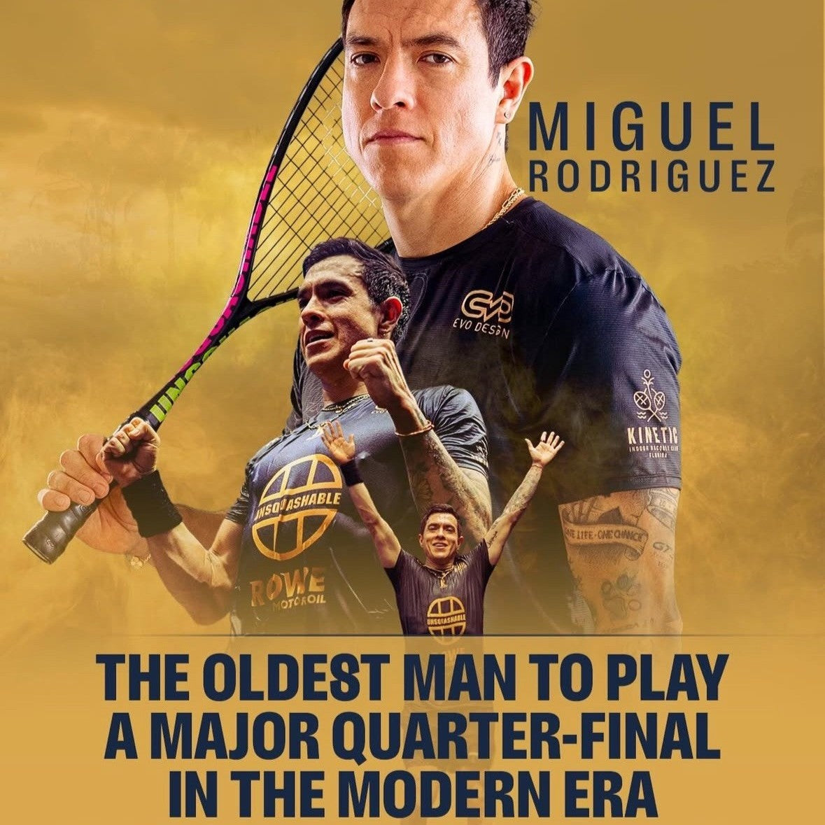 Miguel Rodríguez : le joueur le plus âgé à atteindre un quart de finale majeur sur le circuit PSA